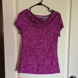 Magenta spotted t-shirt